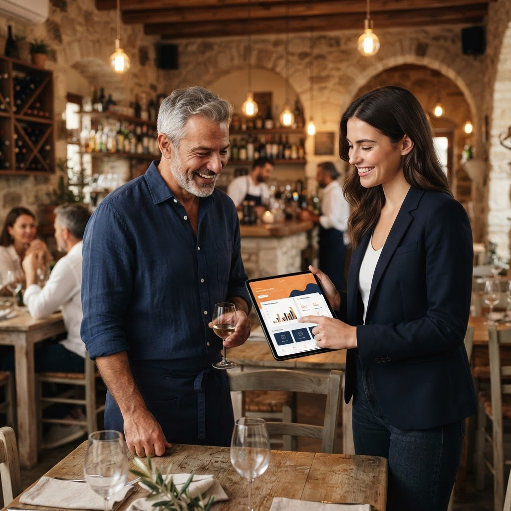Εστιατόρια: Δείξτε στους ιδιοκτήτες ψηφιακά μενού, σέρβις τραπεζιών και online παραγγελίες — όλα σε μία εφαρμογή.